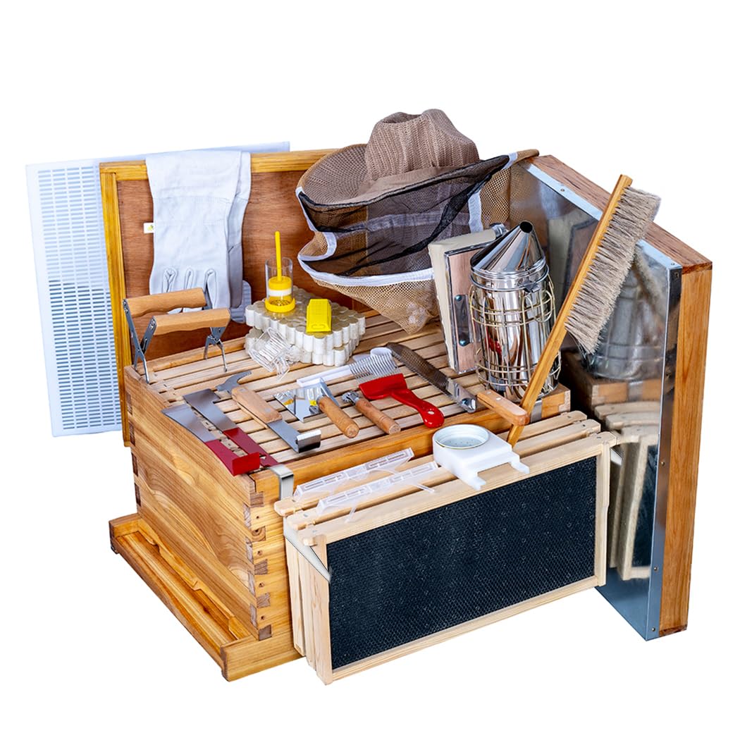 Kit de 8 cuadros para colmena  - Beehive Frame Wax reseña y precio